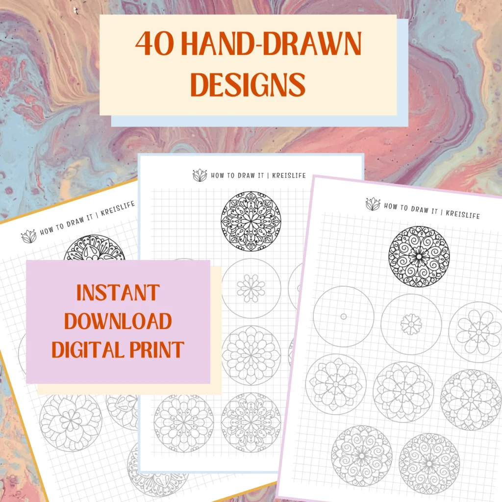 Mandala tracing templates PDF * Learn how to draw your own mandalas step by step